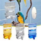 2x Automatic Bird Feeder Water Bowl Leakproof Pet Cage Accessories For Parrots 