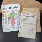 Simplicity Uncut Pattern  9008 Girls Romper Dress Vintage 1994 Size Aa 1 2 1 2
