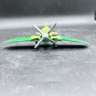 Vintage Hubley Diecast Airplane Kiddie Toy Yellow   Green Made In Lancaster  Pa
