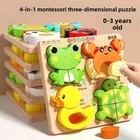 Wooden Educational Toddler Jigsaw Puzzle - Toddler Preschool Game toy