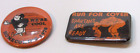 2 Vintage 1970 s Finley Nd Spartans High School Football Team Orange Pin Buttons