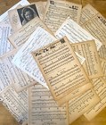 Vintage Antique  30s Sheet Music For Ephemera Scrapbook Junk Journal  20 Sheets 