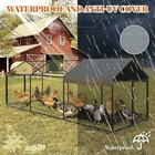 Large Metal Chicken Cage Poultry Cage Hutches Ducks House Chicken Run Cover Yard