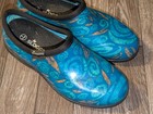 Sloggers Clogs Women   s Size 8 - Blue Swirls - Gardening Waterproof Shoes
