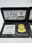 The X-files Opening Credits Fbi Wallet Set - Fox Mulder And Dana Scully  Rare  