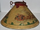 Noma Vintage Metal Christmas Tree Stand Santa Claus   Reindeer Graphics