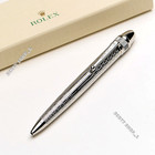 Rolex Silver Ballpoint Pen Luxury Executive Rare Collectible Boxed Ad Vip Gift