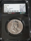 1958 Franklin Half Dollar 50c Ngc Vault Box Great Shape