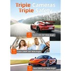 Wolfbox I07 Dash Cam Wifi Car Camera 3 Channel With 4k 1080p 1440p 1080p