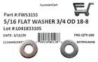  100  5 16  Stainless Steel Flat Washer  100 Pcs  Fast Free Shipping