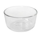 Pyrex  6  7202 1-cup Glass Bowls    6  7202-pc Dark Blue Lids