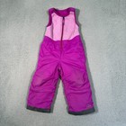 Ll Bean Fleece Snow Bibs Size 3t Purple Pink Snow Pants Overalls Insulated