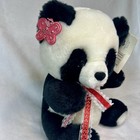 Vintage Russ Berrie Caress Soft Pets Plush Panda  With  Original Tag