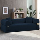 2-in-1 Convertible Sofa Bed corduroy Cloud Floor Boneless Couch For Living Room