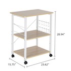 Baker s Rack 3-tier Kitchen Utility Microwave Oven Stand Storage Cart Shelf