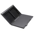 Black Aluminum Memory Card Case 4 Slots-compact Flash Card Lexar Sandisk Sony