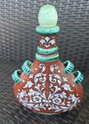 Vintage Deruta Italy Majolica Decanter Bottle Stopper Raffaellesco Prunella 9x6