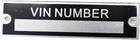 Simple Car Serial Number Vin Plate Blank Vin Plate For Trailer