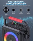 Bluetooth Karaoke Speaker With Two Wireless Karaoke Microphones  Pa System Speak