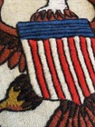 Vintage 1970s American Eagle Usa Seal Crewel Embroidery