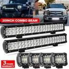 2x 20  Led Work Light Bar Combo Offroad Truck wiring For Jeep Ute 4wd Atv Utv