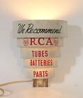 Vintage Rca Radio Illuminated Concentric Circles Sign For Tubes   Parts    Works