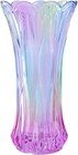 9 Inch Decorative Crystal Glass Colorful Flower Vase For Centerpieces smoking   