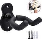 Sound Harbor Guitar Wall Mount Wall Hanger 3 Pack Hook Black Metal Guitar Hol Fo