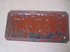 Vintage Sonora Mexico 1941 License Plate