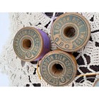Lot 15 Vtg Silk Half Spools Wooden Button Thread Belding Corticelli