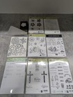 Stampin Up Photopolymer   Cling Stamps   Dies - Lot Of 15 - Greenhouse  Flower