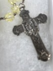 Antique Replica Jesus The Heaven Dweller Swarovski Topaz Rosary