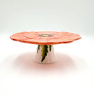 Godinger Poppy Flower Shaped Cake Stand 10 5  New