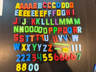 Vintage Magnetic Plastic Letters   Numbers 133 Pcs School Educational Toy