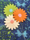 Vintage Takahashi Retro Paper Flowers 60s 70s Mixed Loose Lot 18 Daisy Japan