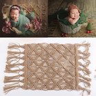 Newborn Photography Props Weaving Blanket Baby Basket Background Posing Furnitur