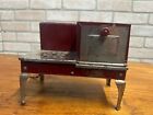 Vintage 1930s Child s Play Kitchen Oven Range Stove Metal Electric W  Cord