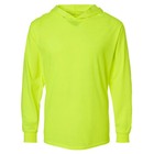 Hi Vis Fast Drying Work Safety High Visibility Neon Long Sleeve Hoodie T-shirts