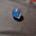 Single Glass Swirl Toy Marble  Blue   Purple Swirl Pattern Glass Marble