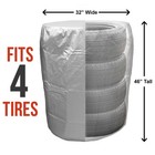 Tire Storage Bag - Dustproof Protective Cover - Holds 4 Tires Up To 32  Diameter
