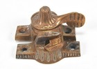 Vintage Brass Eastlake Style Window Latch Sash Lock With Receiver
