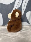 Miniso Life Plush Monkey Mom   Baby Chimp Brown Ape Sitting 8 7    Soft Toy Lovey