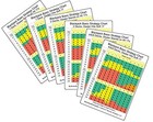 Blackjack Basic Strategy Cards Set Of Six 1 2 4 6 8 Decks Dealer Stands Hits