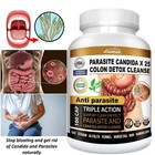 Colon Detox Cleanse Parasite Candida 100 Capsules Natural Herbal Supplement