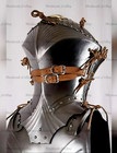 18ga Medieval Steel German Frog Mouth Helmet Heavy Tournament Frog Mouth Helmet