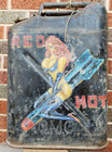 Vintage Military Original  Jerry Can Red Hot Vietnam 