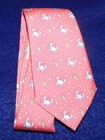 Boy s Vineyard Vines Made In U s a  Light Pink blue white Crab Motif Tie 