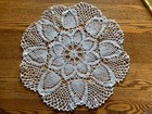 Lot Of 6 Vintage Large Hand Crocheted Dollies Various Sizes Shapes 17  - 35 