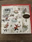 On The 12th Day Christmas Caspari Paper Cocktail Napkins 25 Cm 3 Ply - Set Of 3