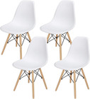 Modern Dining Chair Set Of 4  Mid Century Modern Dsw Chair  Side Chairs With    